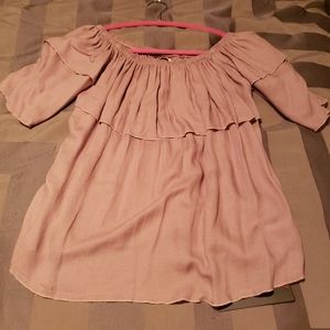 Chad Sor purple off the shoulder Top